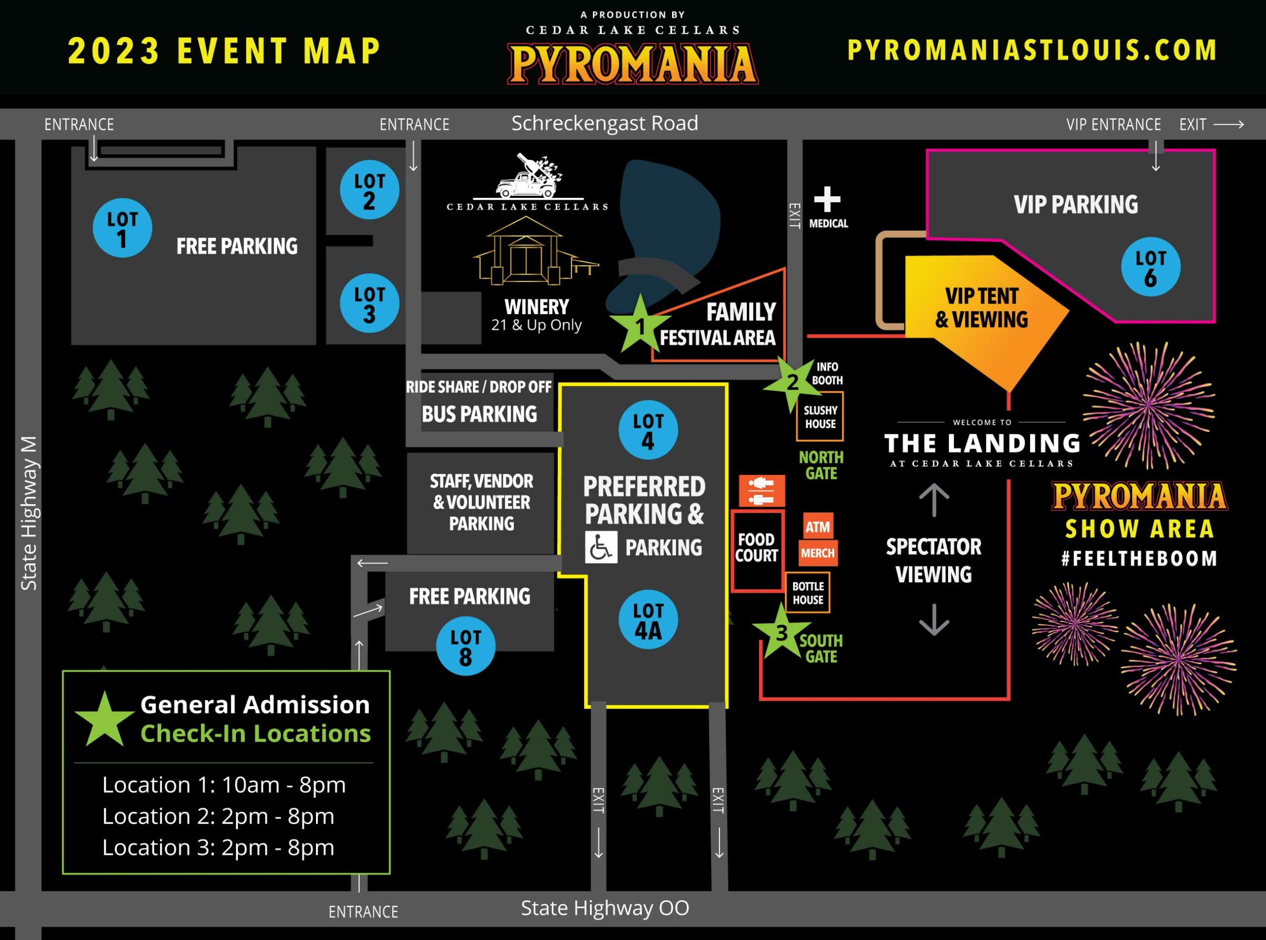 Event Schedule Pyromania Event